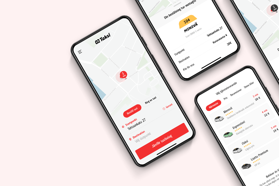 Appen 02 Taksi betjänar nu även på svenska
