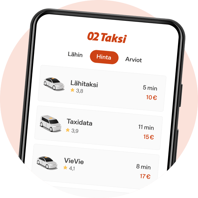 02 Taksi -sovellus