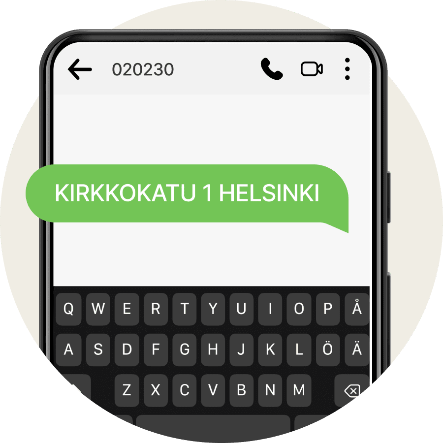 Tilaa taksi tekstiviestillä