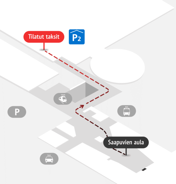 Näin löydät 02 Taksin lentoasemalla